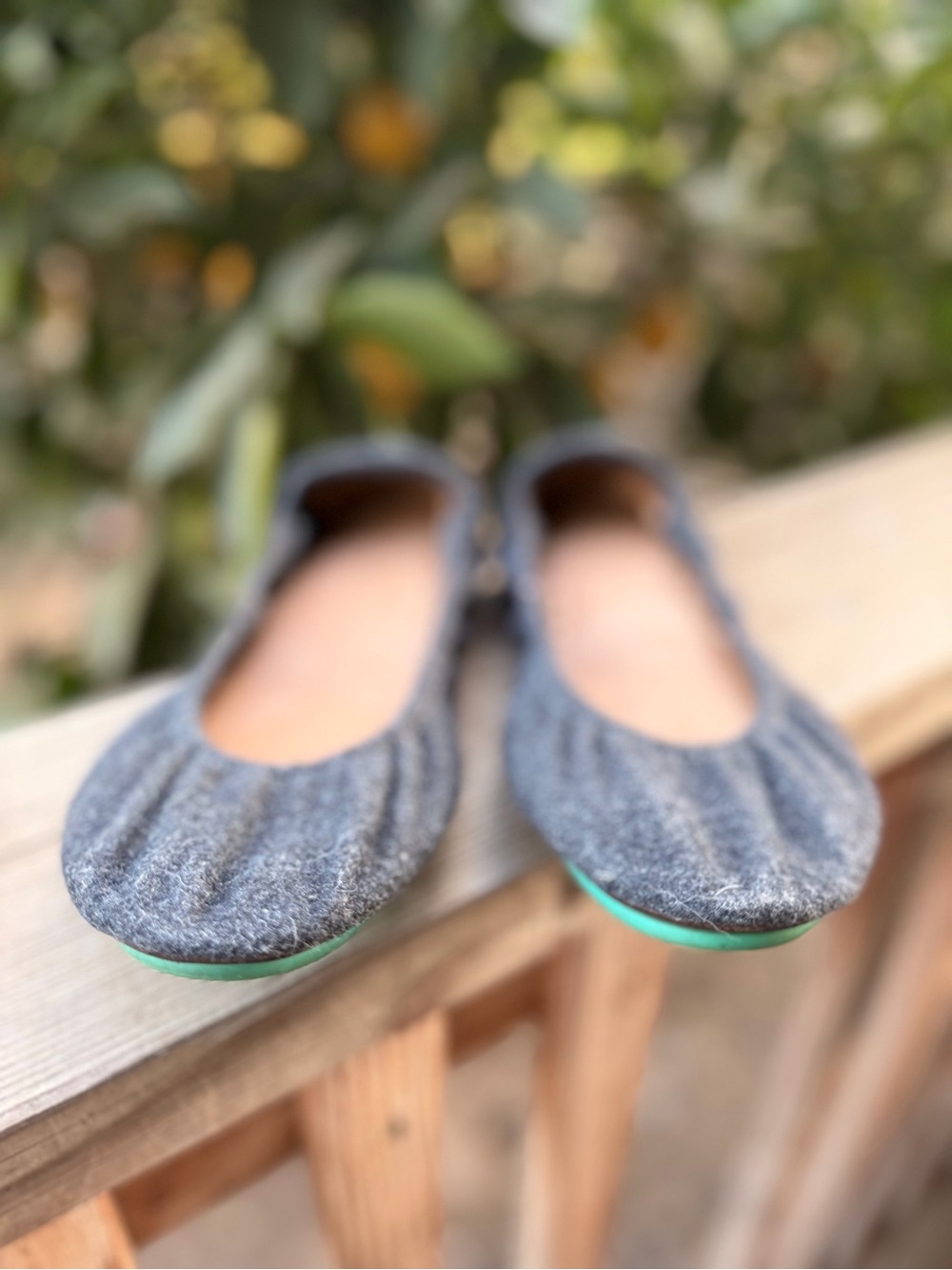 Tieks Gray Ballet Flats size 9